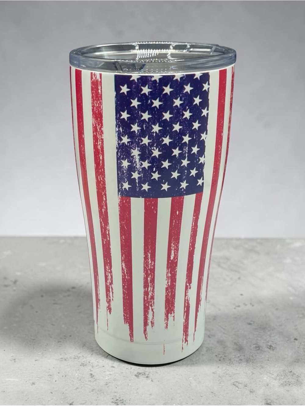Patriotic Red White and Blue Insulated Tumbler by SIC - American Flag Design